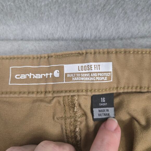 Carhartt Rugged Flex Loose Fit Canvas Work Pant Size 16 - Picture 3 of 9